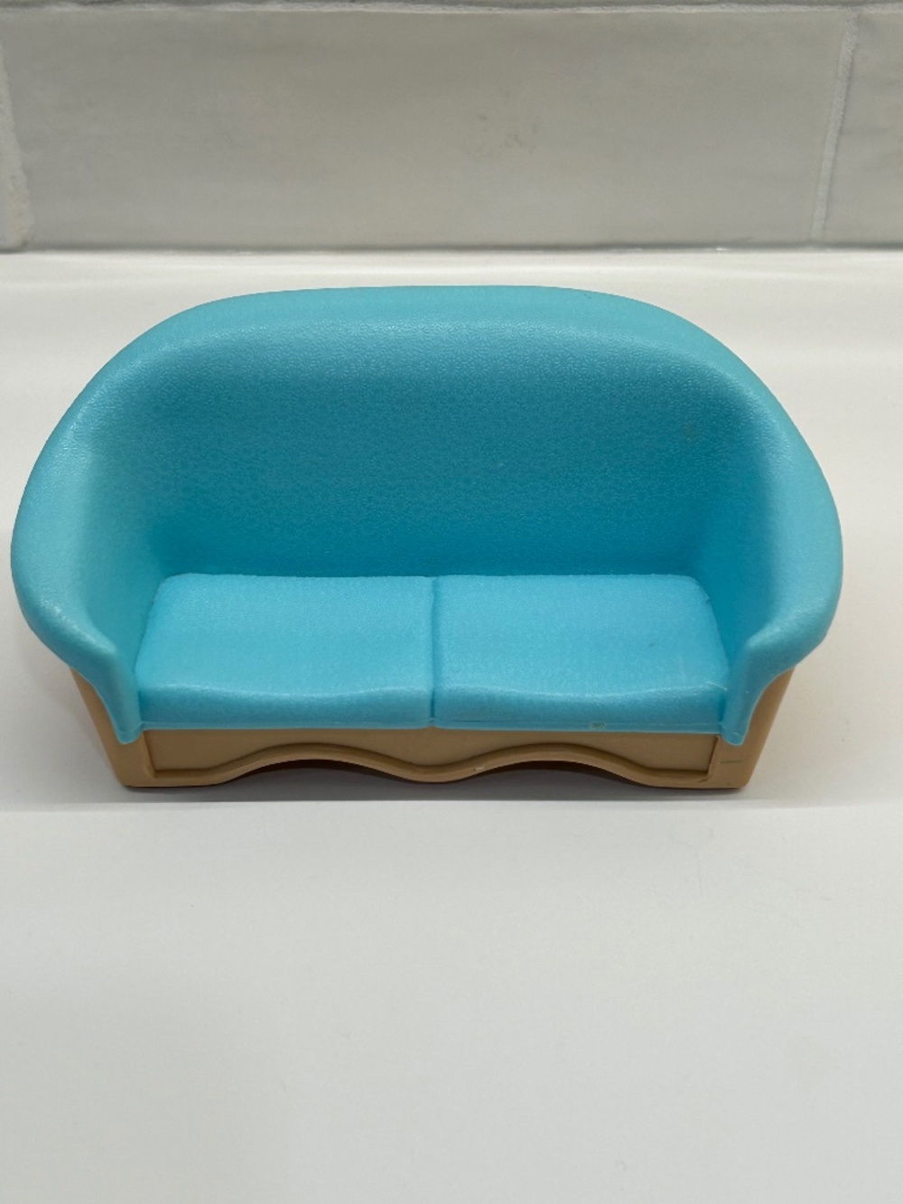 Vintage 90s Fisher Price Loving Family Dollhouse Furniture Couch (b9)